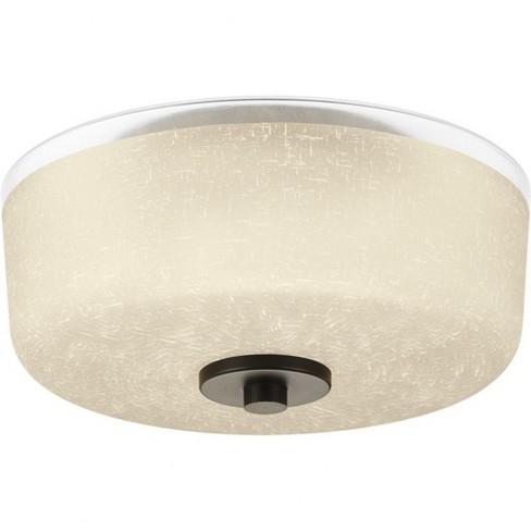 Progress Lighting Alexa Collection 2-Light Flush Mount Antique Bronze Glass Shade - image 1 of 2