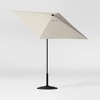 6' Square Outdoor Patio Market Umbrella with Black Pole - Threshold™ - 3 of 4