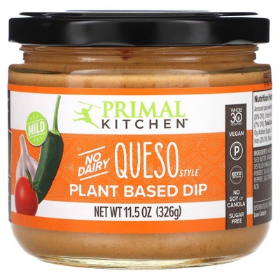 Primal Kitchen, Queso Style Plant Based Dip, Mild, 11.5 oz
