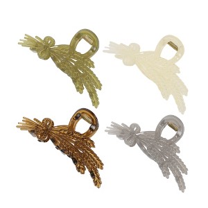 Unique Bargains Women's Fashion Frosted Hair Clips 4 Pcs - 1 of 3