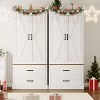 Whizmax Modern Kitchen Pantry Cabinet,Tall Wood Kitchen Storage Cabinets with Adjustable Shelves & 2 Doors & Drawers for Dining Room,Living Room - 4 of 4