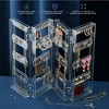Jewelry Organizer - 6-Tier Earring Holder Rack For 140 Pairs - Clear Acrylic Necklace Holder - Foldable & Freestanding Jewelry Holder - Homeitusa - 3 of 4