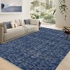 Acekool Washable Rug, Modern Abstract Non Slip Low Pile Soft Indoor Carpet for Living Room Bedroom Playroom, Stain Resistant - 4 of 4