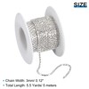 Unique Bargains DIY Bag Clothing Decoration Crystal Rhinestone Sew on Close Claw Chain Trim - 2 of 4