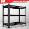 YONWAY 3-Layer Metal Storage Rack Adjustable partitions, sturdy and durable, easy to assemble for Kitchen Basement,31.5" H* 39.37" L * 13.77" D - 2 of 4