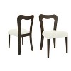 Grungis Polyester Kitchen Chair Set of 2,Upholstered Dining Chairs with Open-Back for Dining Room,Kitchen - 2 of 4