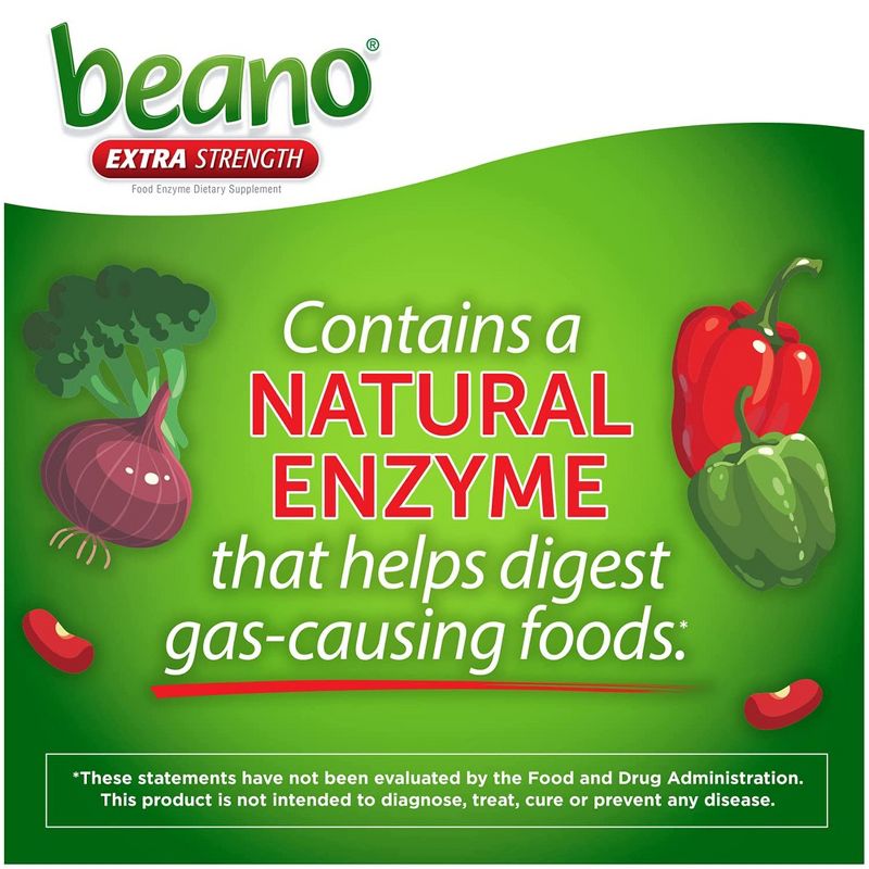 Beano Ultra 800 Gas Relief Prevention and Digestive Enzyme Supplement - 110ct, 5 of 8