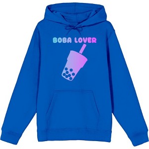 Bobadorable Boba Lover Adult Long Sleeve Hoodie - 1 of 2