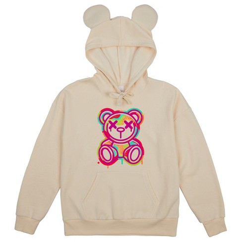 Graffiti Bear Adult Tofu Long Sleeve Cosplay Hoodie With 3d Ears xl Target