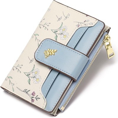BEAFUP Small Wallets for Women,RFID Blocking - Slim Bifold Wallet with Zipper Pocket & ID Window - for Travel, Parties, Everyday Use