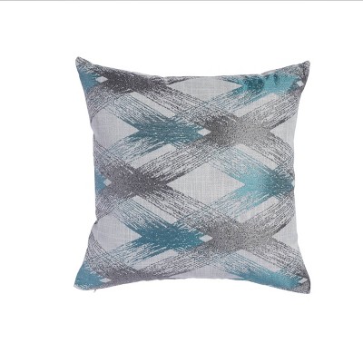 18"x18" Brush Strokes Splatter Square Throw Pillow Gray - Sure Fit