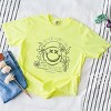 S.W.Smiley Peace Purpose Presence - Women's Garment Dyed Graphic T-Shirt - 3 of 4
