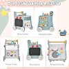 Costway 6-in-1 Baby Push Walker Wooden Strollers Learning Activity Center Toy with Kitchen - 3 of 4