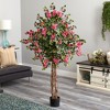 Nearly Natural 5.5-ft Bougainvillea Artificial Tree - 2 of 2