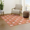 Schatzi Brown Norr Flower Orange Rug - Deny Designs - 4 of 4