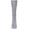 Memoi Women's Delicate Flake Embroidered Crew Socks Black One Size - 2 of 4