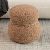 OUTSUPPLY Snowman Stool, Footstool, Playful Accent Seat for Living Room, Nursery & Kids Room - 4 of 4
