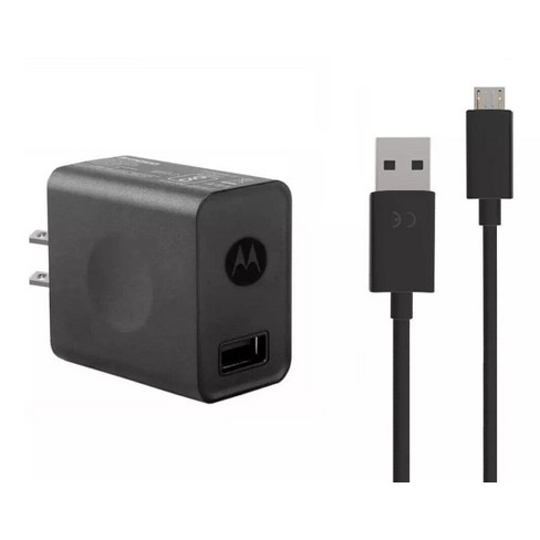 nyt år debitor grammatik Oem Motorola Rapid Usb Charger Adapter With Micro Usb Cable 5.2v/2a (c-p35)  : Target