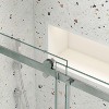 Glass shower door, sliding door, with 5/16" tempered glass and Matted Black finish - 4 of 4