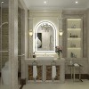 Apmir Super Bright 192 LEDs/m LED Lighted Anti-Fog Tempered Glass Arched Bathroom/Vanity Mirror with ETL & 3-Year Warranty - 2 of 4