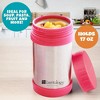 Bentology Stainless Steel Vacuum Insulated Food Jar - 17 oz Pink - Large Lunch Jar for Soup and more - Contains No Phthalates, BPA, or PVC - 4 of 4