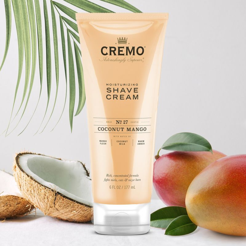 Cremo Coconut Mango Shave Cream - 6 fl oz, 5 of 10