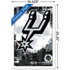 Trends International NBA San Antonio Spurs - Maximalist Logo 23 Framed Wall Poster Prints - 3 of 4