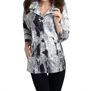 Women's White Noise Rain Jacket - ANGEL - 1 of 2