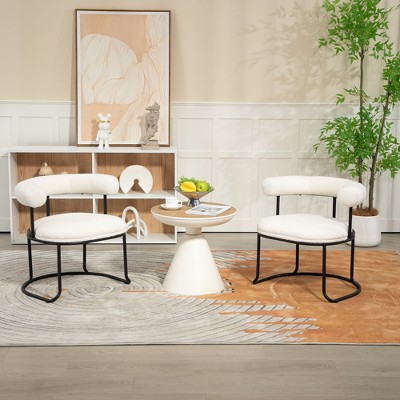 Xiyuyeu Round Dining Room Chairs Set Of 2,mid-century Modern ...