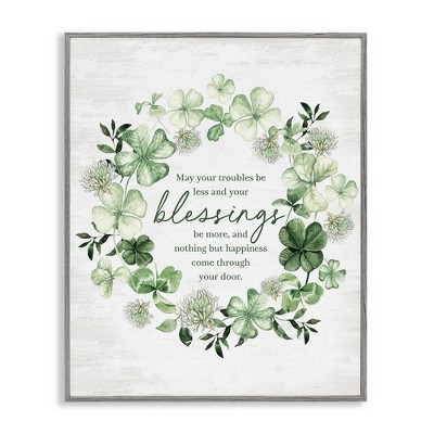 Stupell Industries Irish Proverb Wreath, 11" x 14"