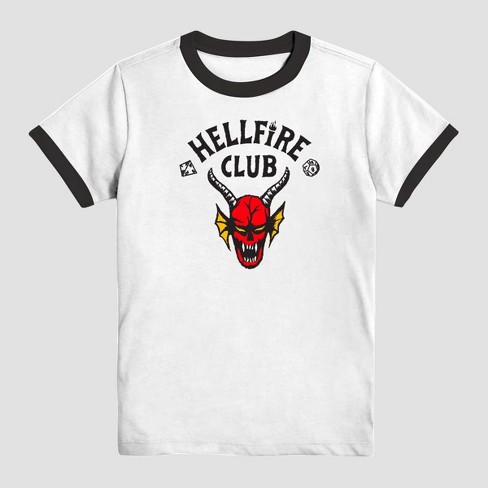 Boys' Stranger Things Hellfire Club Ringer Short Sleeve Graphic T-shirt ...