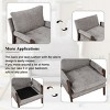 Coolbibila-Modern Velvet Accent Chair,Leisure Chair,Upholstered Dining Armchair,Thick Seat Cushion Home Office Chair,Wooden Living Room Chair - 4 of 4