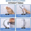 Itopfox Shower Safety Grab Bars with Strong Suction Cups, Non-Slip Handle for Seniors and Elderly, Easy to Install Bathroom Assist Bar (2 Pack) - 4 of 4