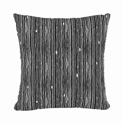 18"x18" Polyester Shibori Striped Square Throw Pillow - Skyline Furniture