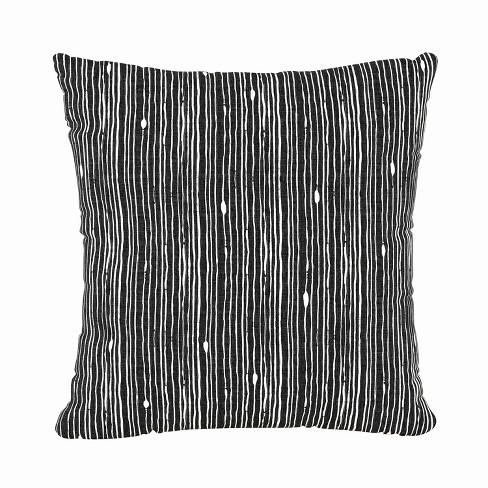 18"x18" Polyester Shibori Striped Square Throw Pillow - Skyline Furniture - image 1 of 4