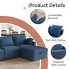 Dyonery Oversized Modular Sectional Sofa, Large L Shaped Sleeper Couch for Living Room, Convertible Modular Couch with Storage Ottoman - 4 of 4