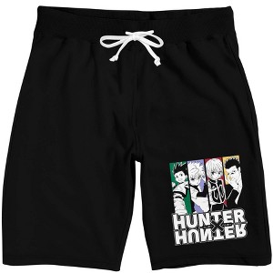 Hunter X Hunter Characters Men's Black Sleep Pajama Shorts - 1 of 4