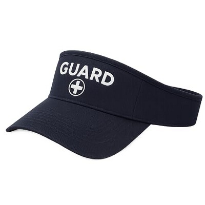 Kemp USA Lifeguard Visor  White Embroidered Logo  Navy