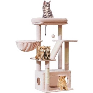 38.2-Inch Cat Tower for Indoor Cats,Suitable for Kittens with Luxurious cat condo with Adjustable Baskets - 1 of 4