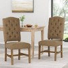 2pk Hyvonen Contemporary Fabric Tufted Dining Chairs - Christopher Knight Home - image 2 of 4