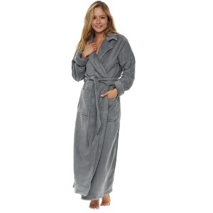 ADR Women's Country Ranch Robe, Durable Warm No Pill Fleece, Anti Pill Bathrobe, House Coat - 1 of 3