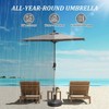 PAGED Rectangle Patio Umbrella Modern Market Umbrella with Lift, Tilt, Crank for Garden and Poolside, Umbrella Base Not Included - 3 of 4