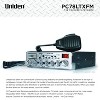 Uniden® PC78LTXFM 40-Channel CB Radio, AM/FM Transmit and Receive with Integrated SWR Antenna in Black - 4 of 4