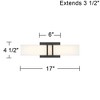 Possini Euro Design Possini Euro Exeter 17" Wide Black LED Bathroom Vanity Light Set of 2 - 4 of 4