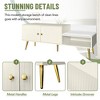 Shoe Rack Bench With Hidden Storage Compartment, Upholstered Cushions, Wooden Bench With Storage, Easy Assembly For Entryway Living Room - 4 of 4