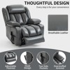 ChicFurnit Living Room Chair Arm Accent Chair Genuine Leather/Faux Leather 350LBS Dual Motor Lift Recliner Massage Heat Elderly Chair for Living Room - 2 of 4