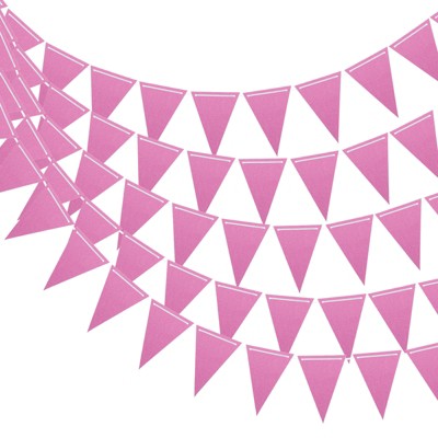 Unique Bargains Festive Wedding Birthday Party Home Decorations Pennant Flags Banner 10 Pcs