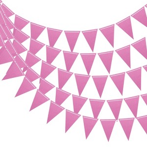 Unique Bargains Festive Wedding Birthday Party Home Decorations Pennant Flags Banner 10 Pcs - 1 of 4