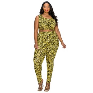 L I V D Women's Zebra Yoga Leggings - 1 of 3