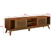 Kumasinova 67.9" Mid Century Modern TV Stand for TV up to 75",Premium MDF Media Dresser with Storage,Versatile TV Console for Living Room - 3 of 4
